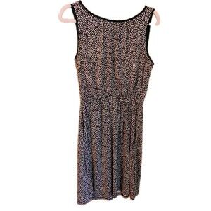 Ann Taylor Loft Women's Pink And Black Sleeveless Sundress, Size S